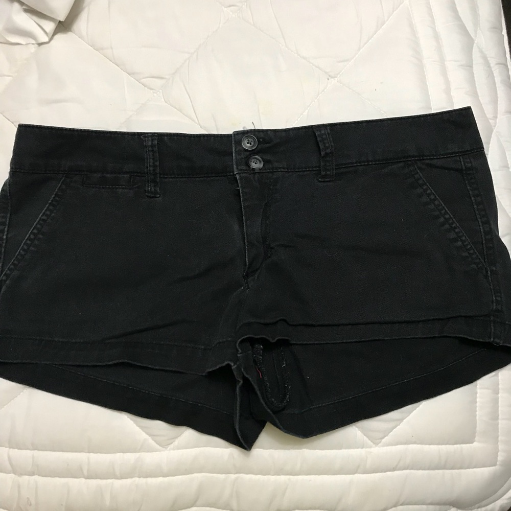 American Eagle Black Stretch Shorts